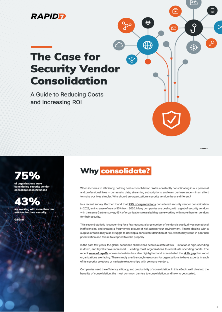 The Case for Security Vendor Consolidation: A guide to reducing costs and increasing ROI